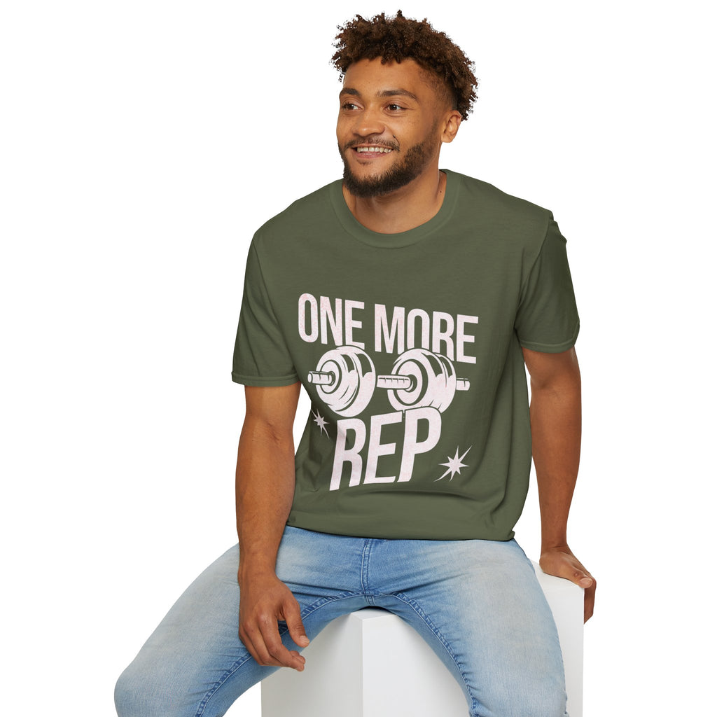 One More Rep T-Shirt — Weightlifting Gym Workout Tee