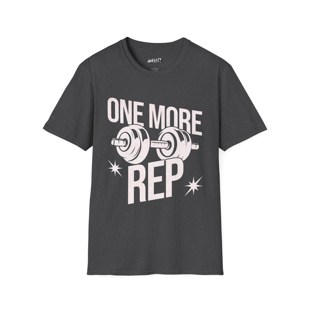 One More Rep T-Shirt — Weightlifting Gym Workout Tee