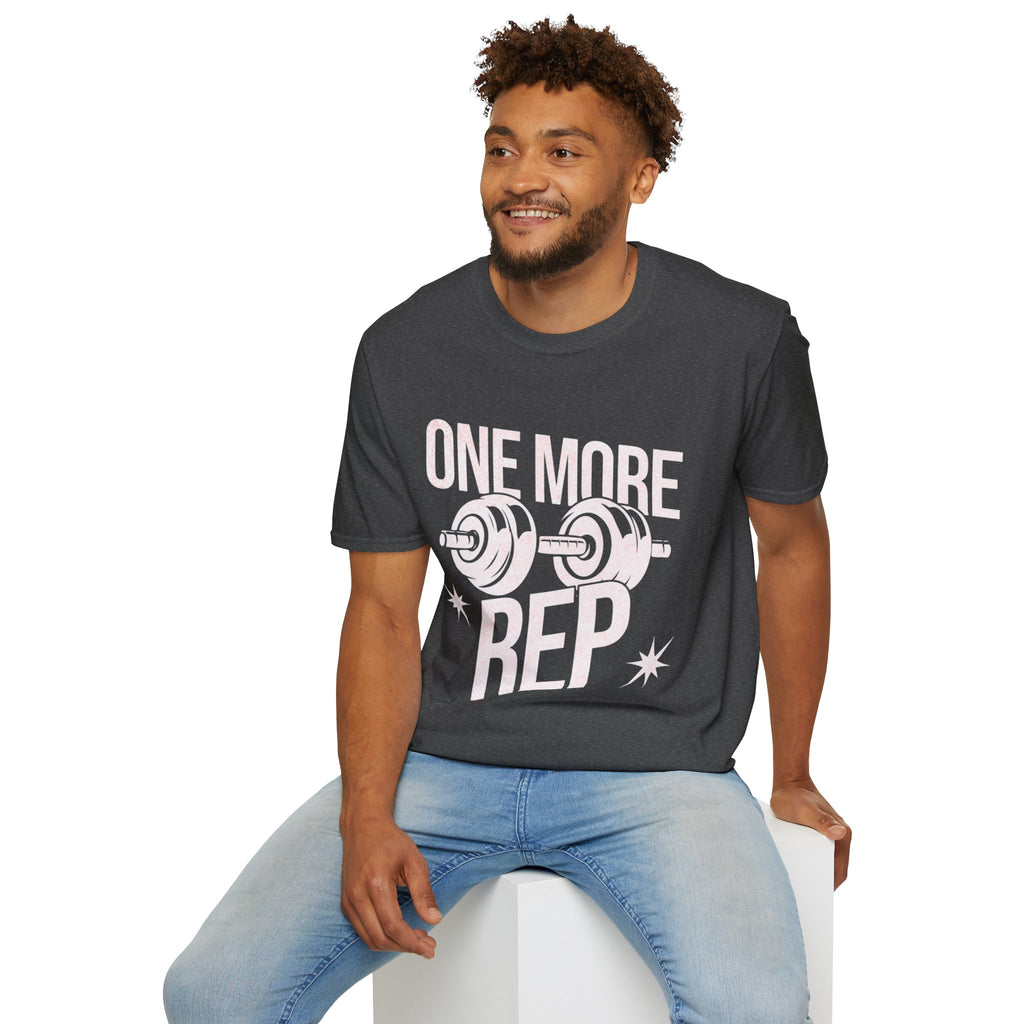 One More Rep T-Shirt — Weightlifting Gym Workout Tee