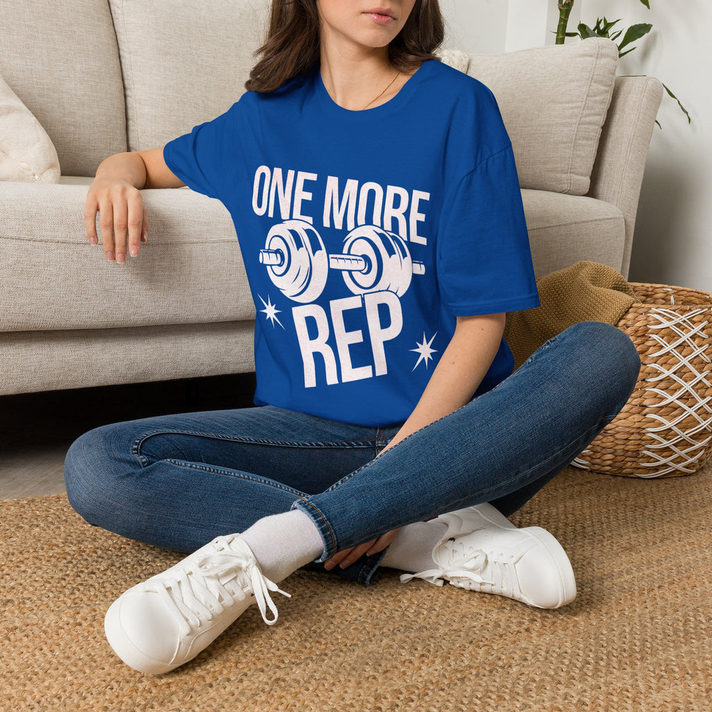One More Rep T-Shirt — Weightlifting Gym Workout Tee