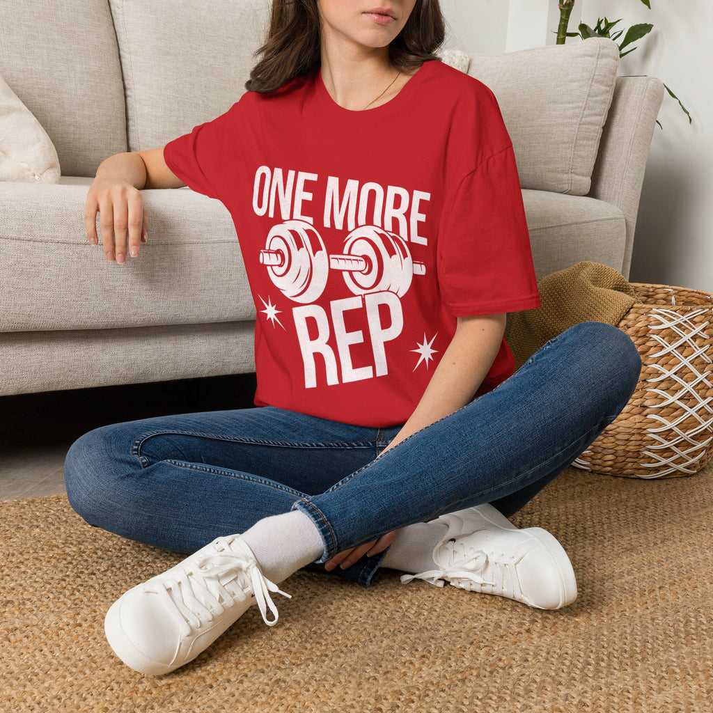 One More Rep T-Shirt — Weightlifting Gym Workout Tee