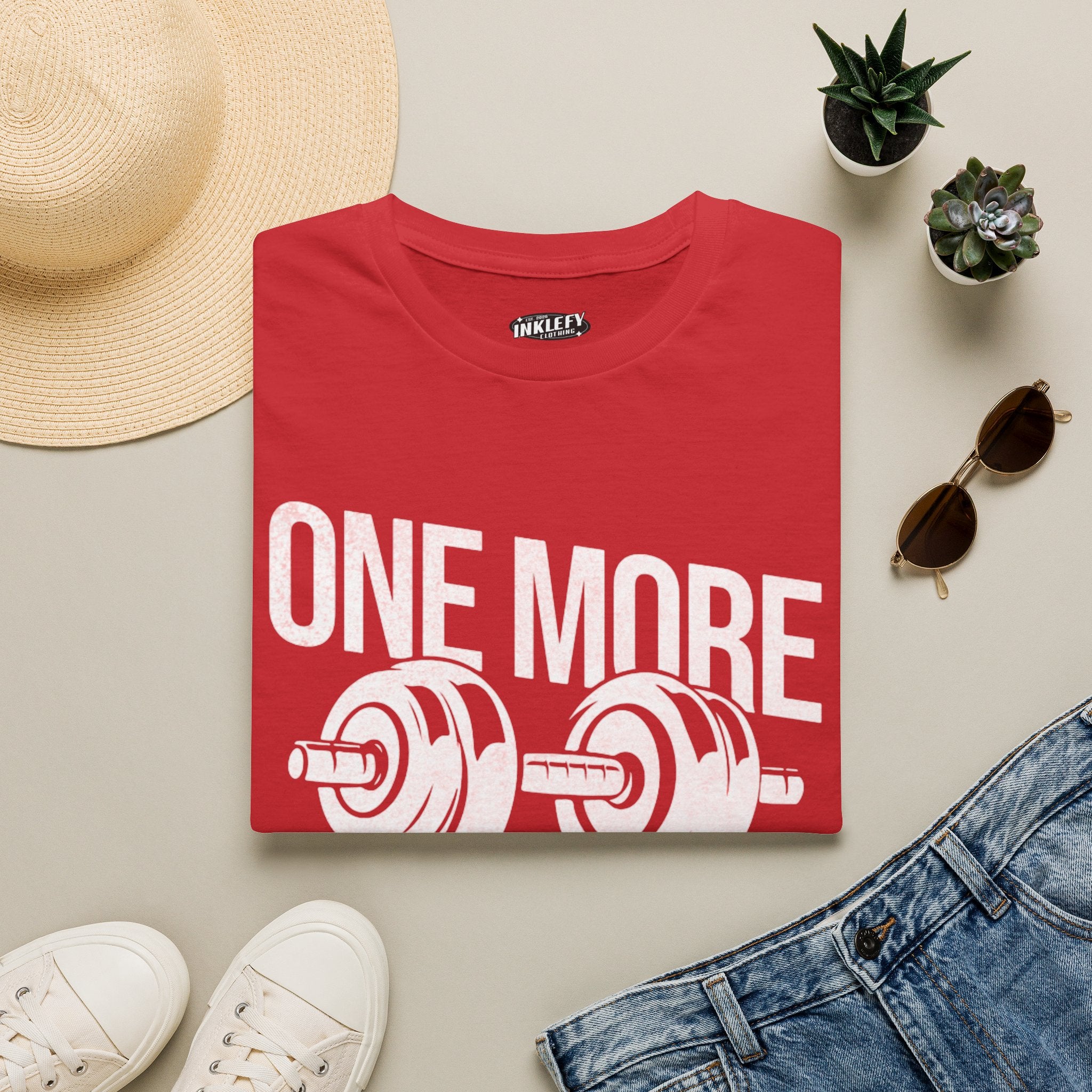 One More Rep T-Shirt — Weightlifting Gym Workout Tee