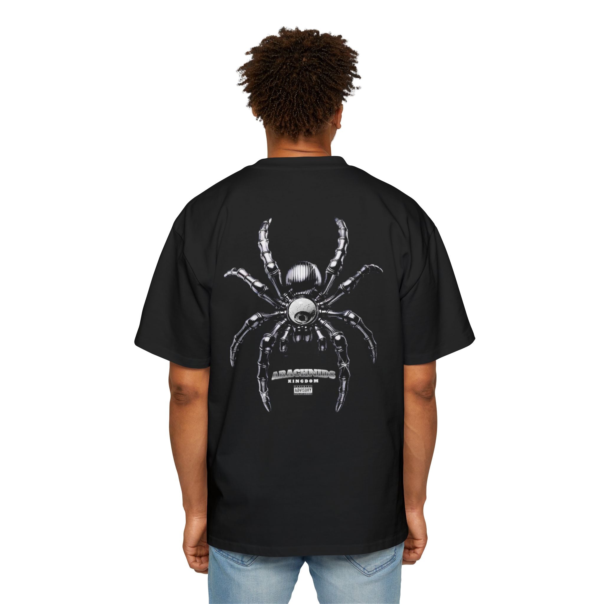 Spider Web Oversized Graphic Tee