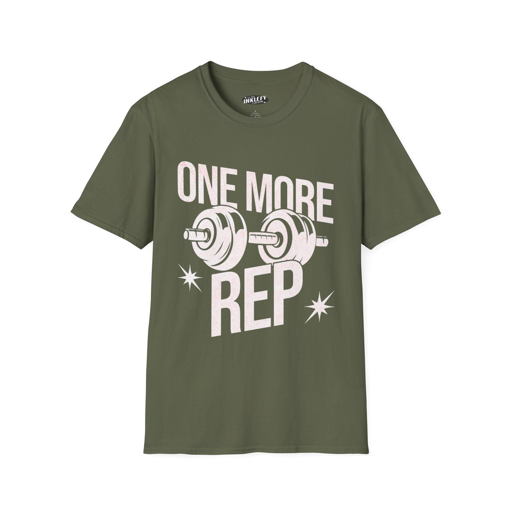 One More Rep T-Shirt — Weightlifting Gym Workout Tee