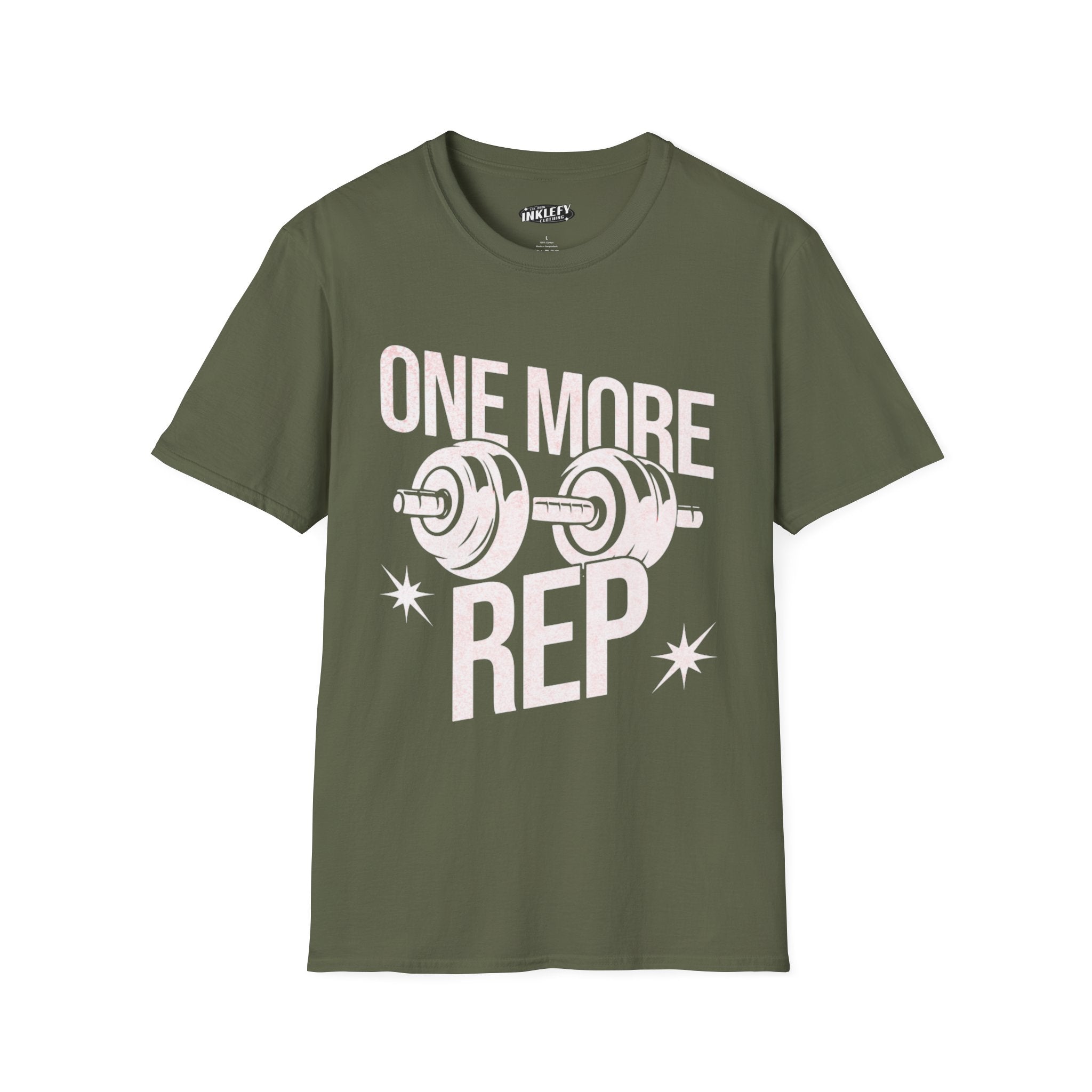 One More Rep T-Shirt — Weightlifting Gym Workout Tee