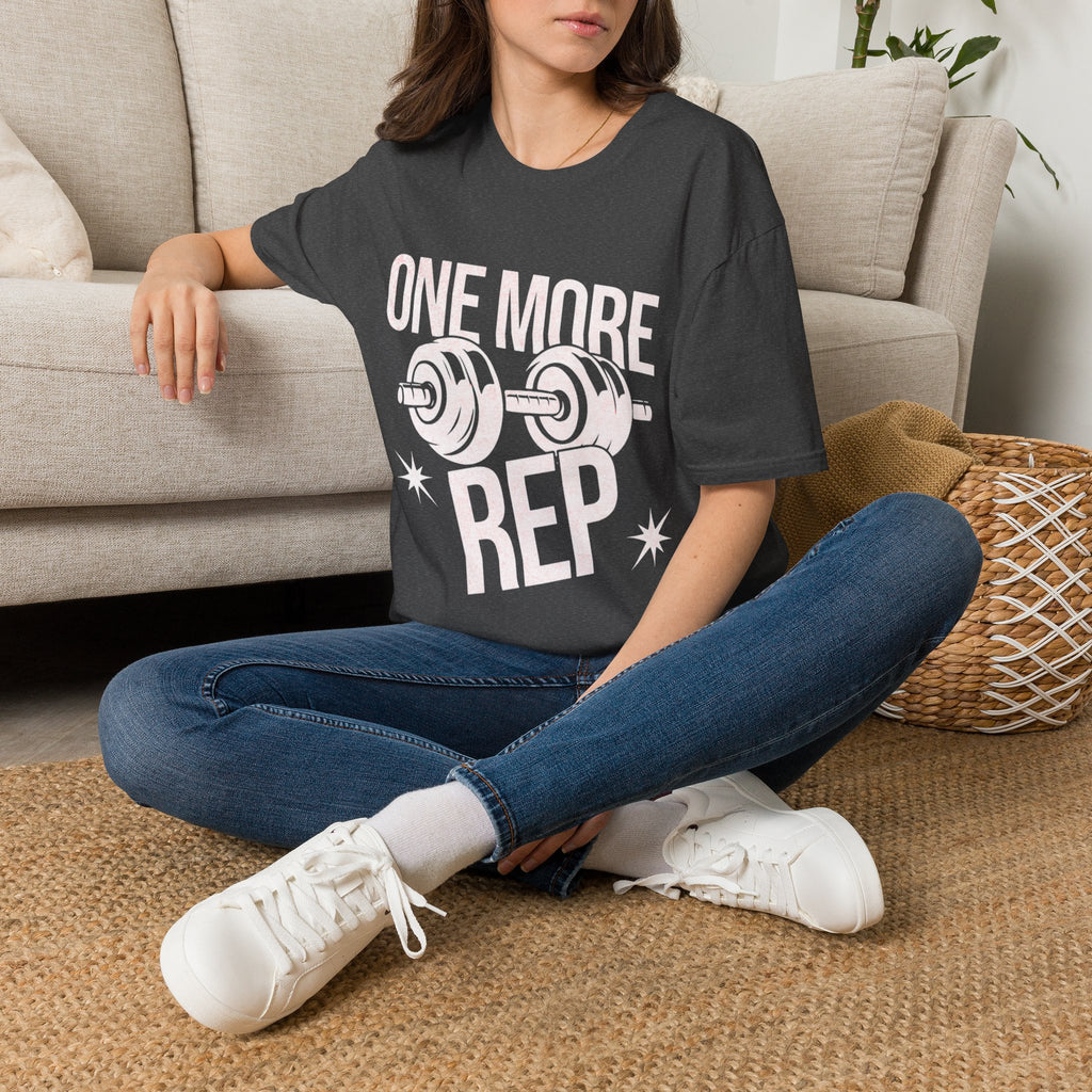 One More Rep T-Shirt — Weightlifting Gym Workout Tee